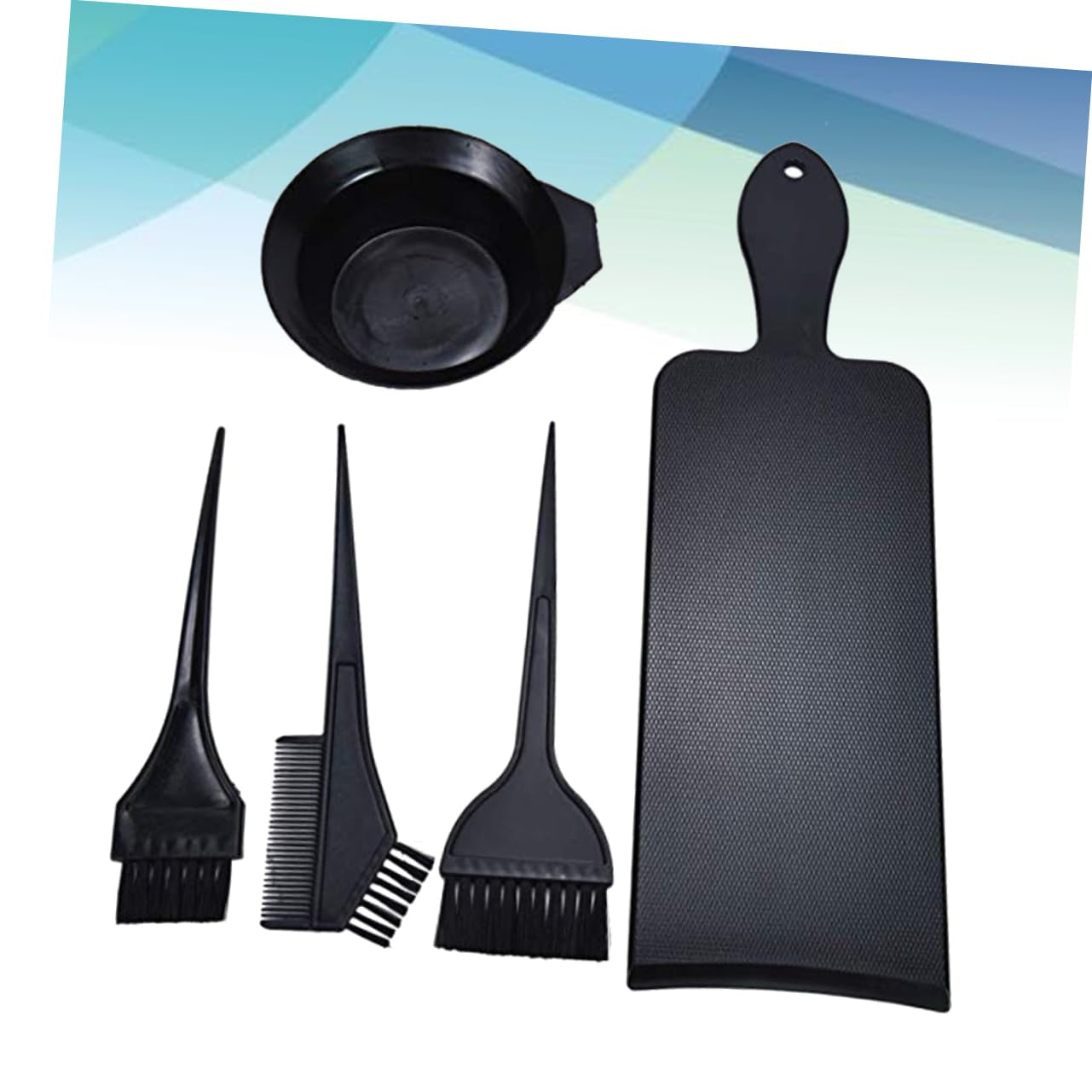 5Pcs Hair Salon Tool Hair Dye Supplies Hair Coloring Combs Hair Dyeing Tools Hair Dye Applicator Brush Natural Hair Dye DIY Tool Hair Tinting Bowl Brush on Hair Color Black